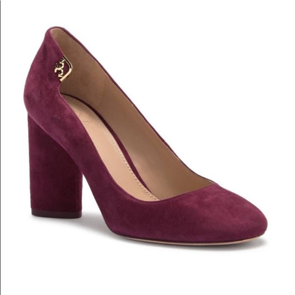 Women's Elizabeth Suede High Block Heel Pumps